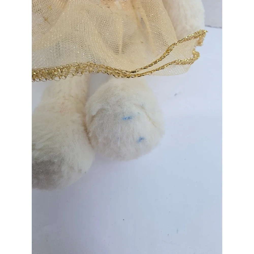 Jellycat Arabesque Bunny Ballerina Plush Cream Gold Tutu Stuffed Animal‎ 11
